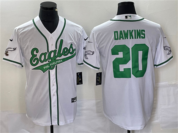 Philadelphia Eagles #20 Brian Dawkins White Cool Base Stitched Jersey - Zenithce
