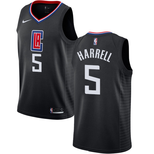 Clippers #5 Montrezl Harrell Black Swingman Statement Edition Jersey - Zenithce