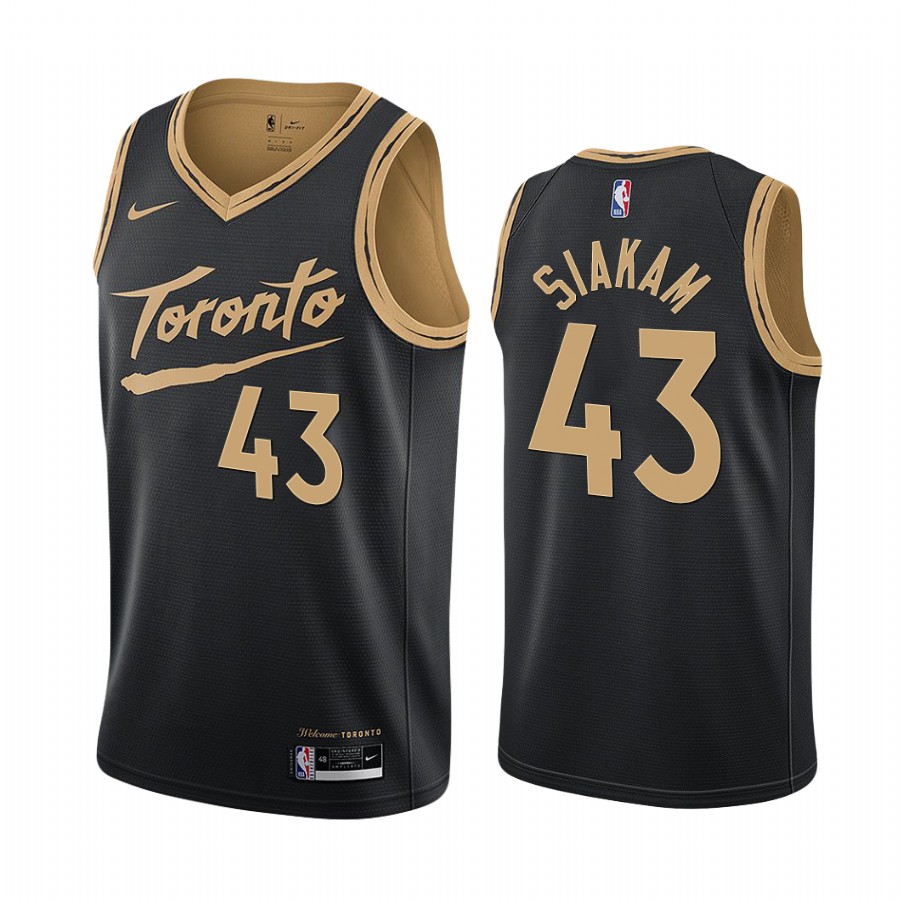 Raptors #43 Pascal Siakam Black Swingman 2020-21 City Edition Jersey - Zenithce