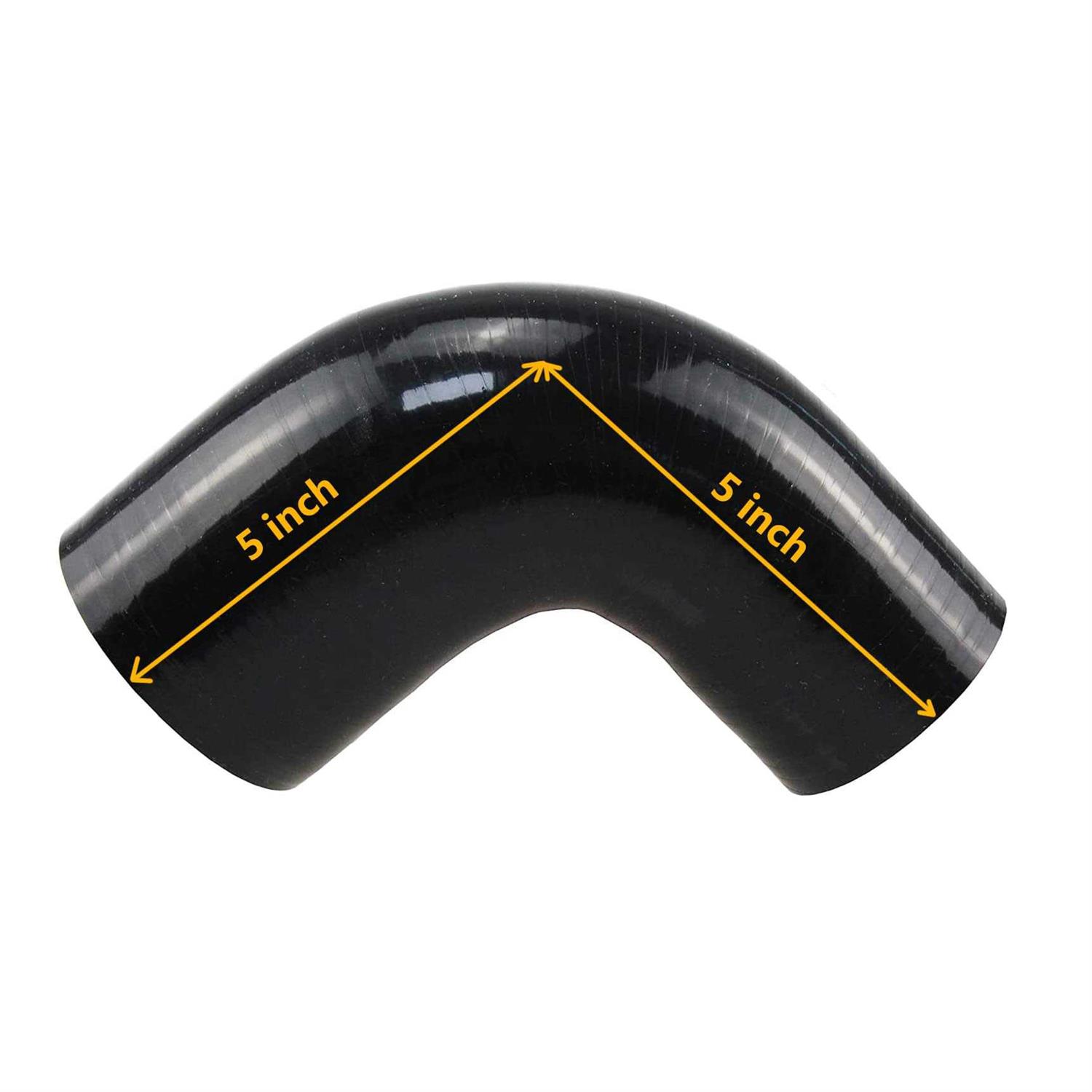Ucreative 90 Degree Elbow 4-ply High Performance Coupler Silicone Hose - Zenithce