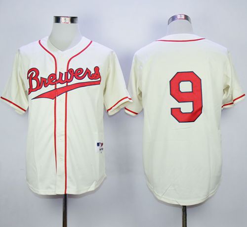 Brewers #9 Jean Segura Cream 1948 Turn Back The Clock Stitched Jersey - Zenithce