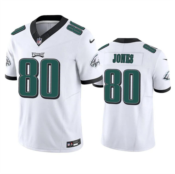 Philadelphia Eagles #80 Julio Jones White 2023 F.U.S.E. Vapor Untouchable Limited Stitched Jersey - Zenithce