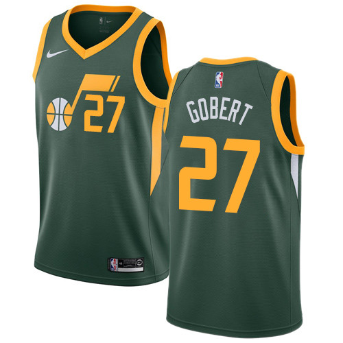 Jazz #27 Rudy Gobert Green Swingman Earned Edition Jersey - Zenithce