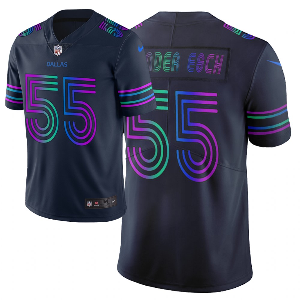 Dallas Cowboys #55 Leighton Vander Esch Navy 2019 City Edition Limited Stitched Jersey - Zenithce