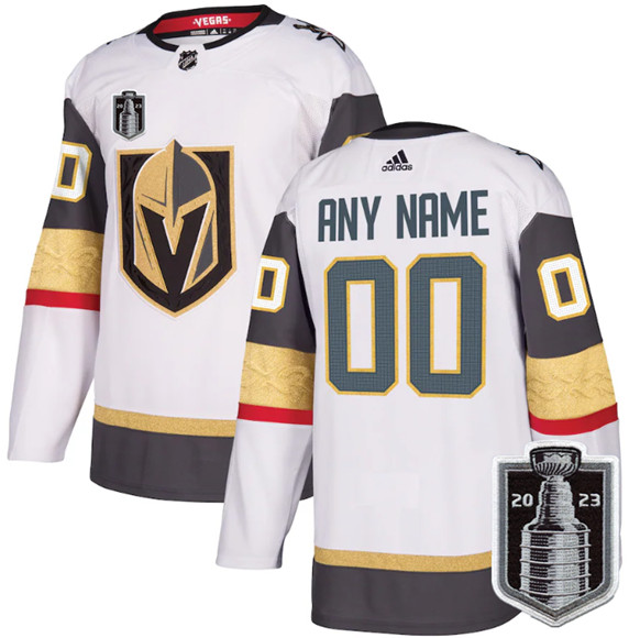 Vegas Golden Knights Custom White 2023 Stanley Cup Final Stitched Jersey - Zenithce