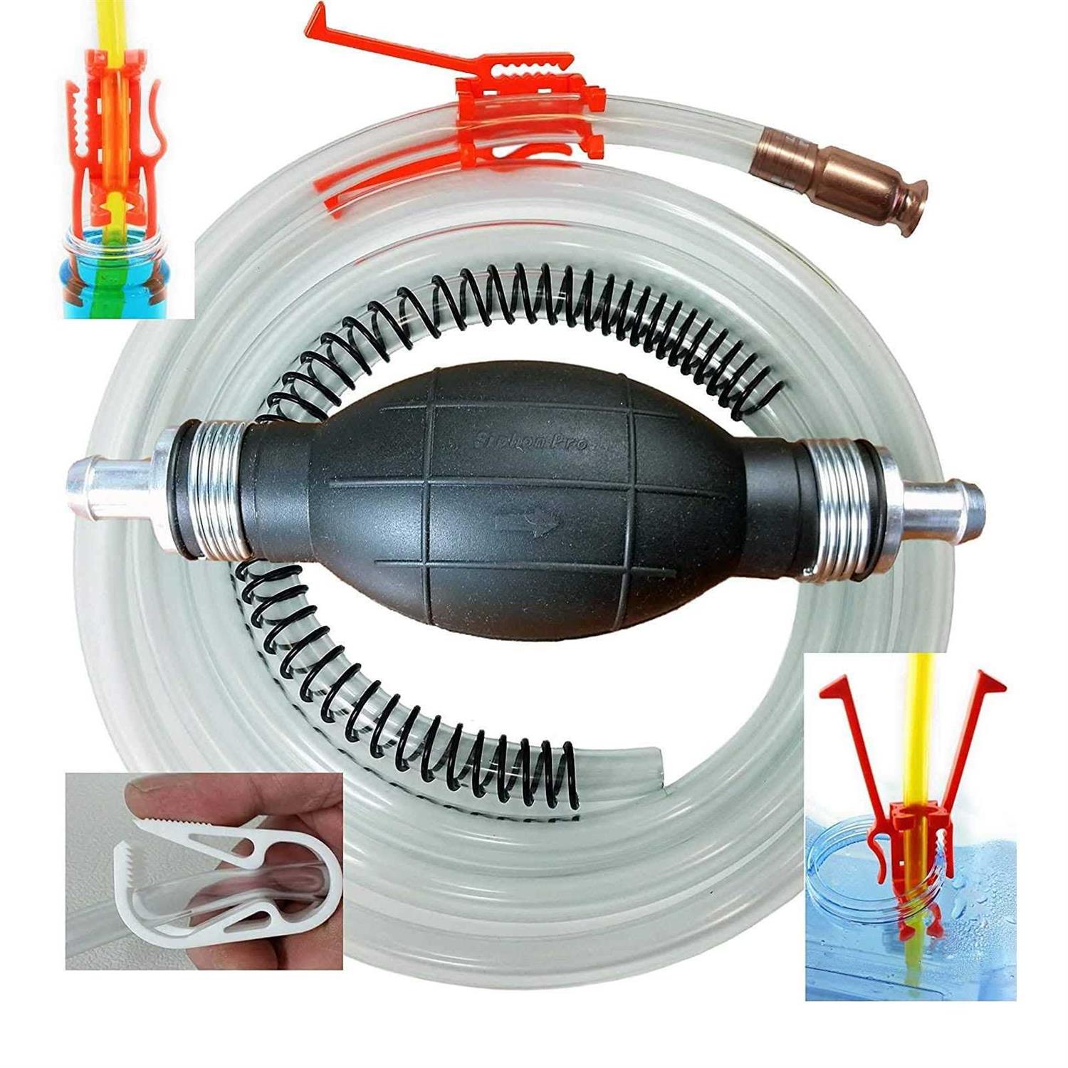 GasSaf 5FT 20 PSI Adjustable High Pressure Propane Regulator with Hose Come with 1/8 MNPT Pipe Fitting - Zenithce