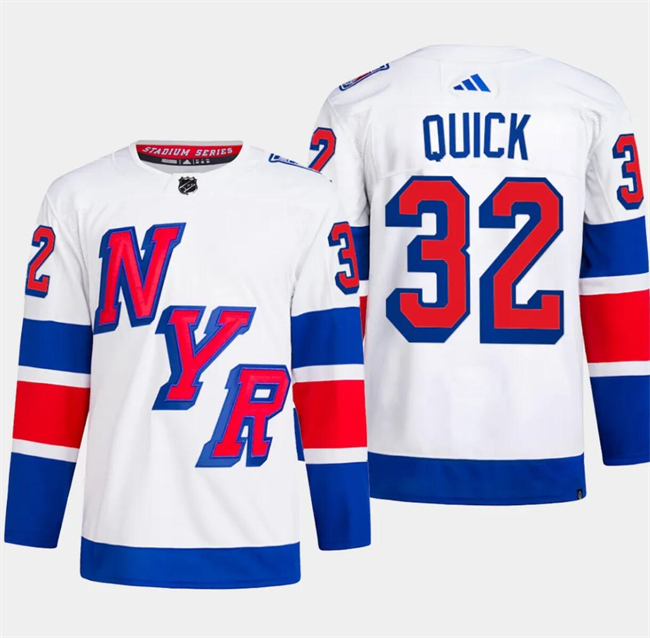 New York Rangers #32 Jonathan Quick White 2024 Stadium Series Stitched Jersey - Zenithce
