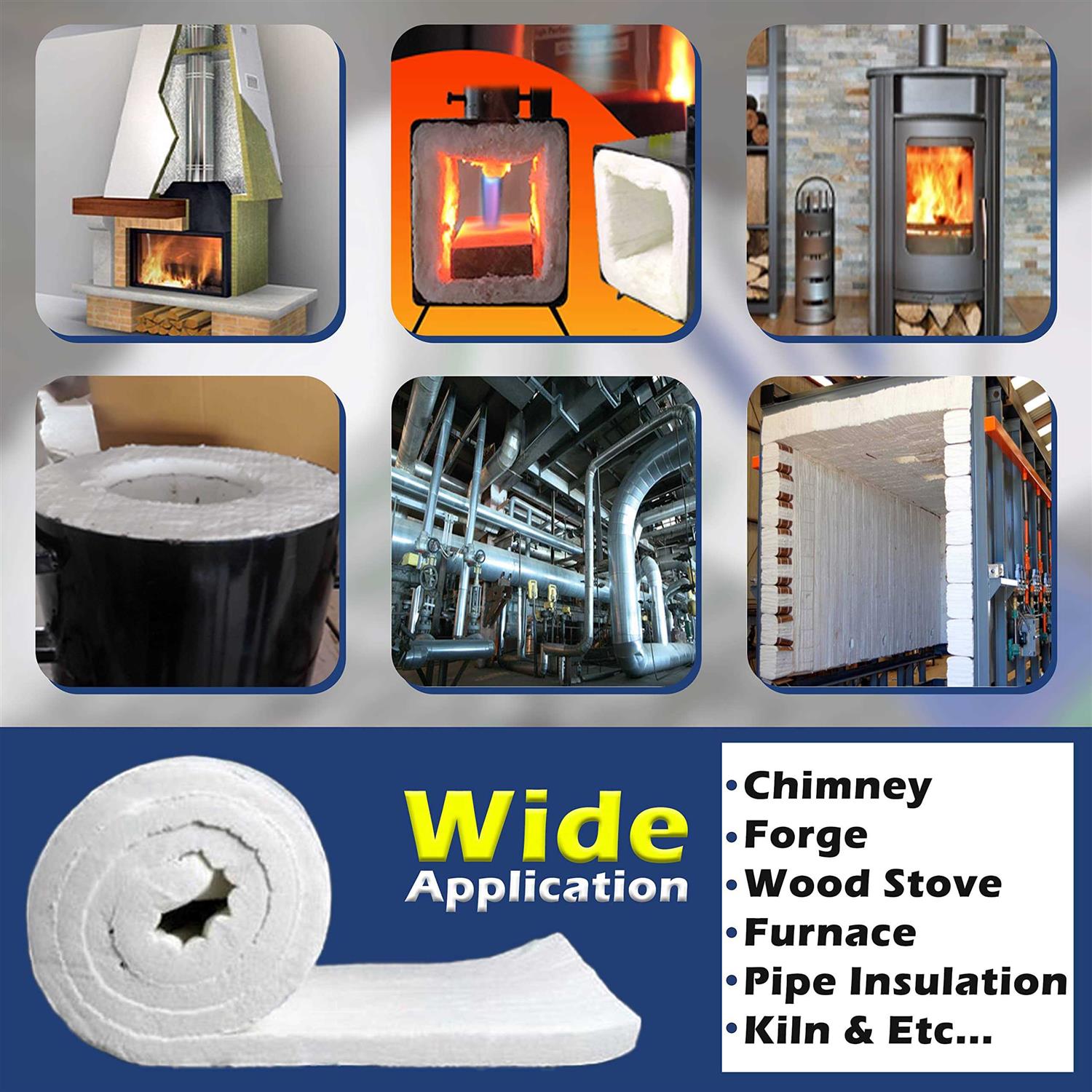 Simond Store Ceramic Fiber Insulation Blanket 24 - Zenithce