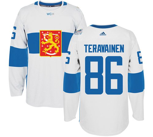 Team Finland #86 Teuvo Teravainen White 2016 World Cup Stitched Jersey - Zenithce
