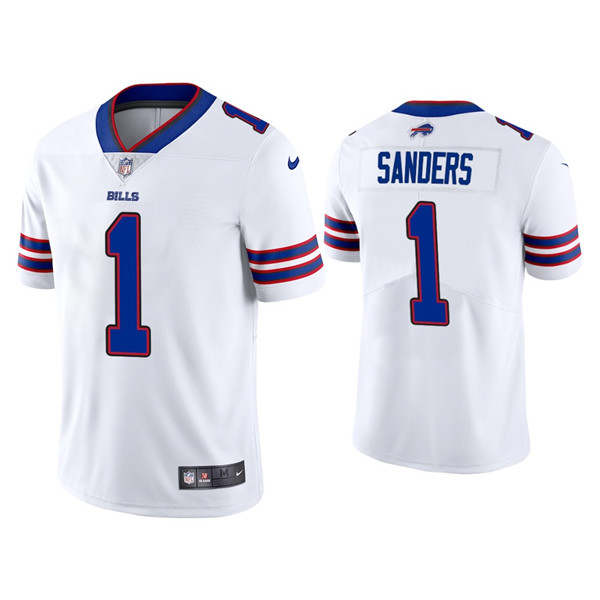Buffalo Bills #1 Emmanuel Sanders White Vapor Untouchable Limited Stitched Jersey - Zenithce