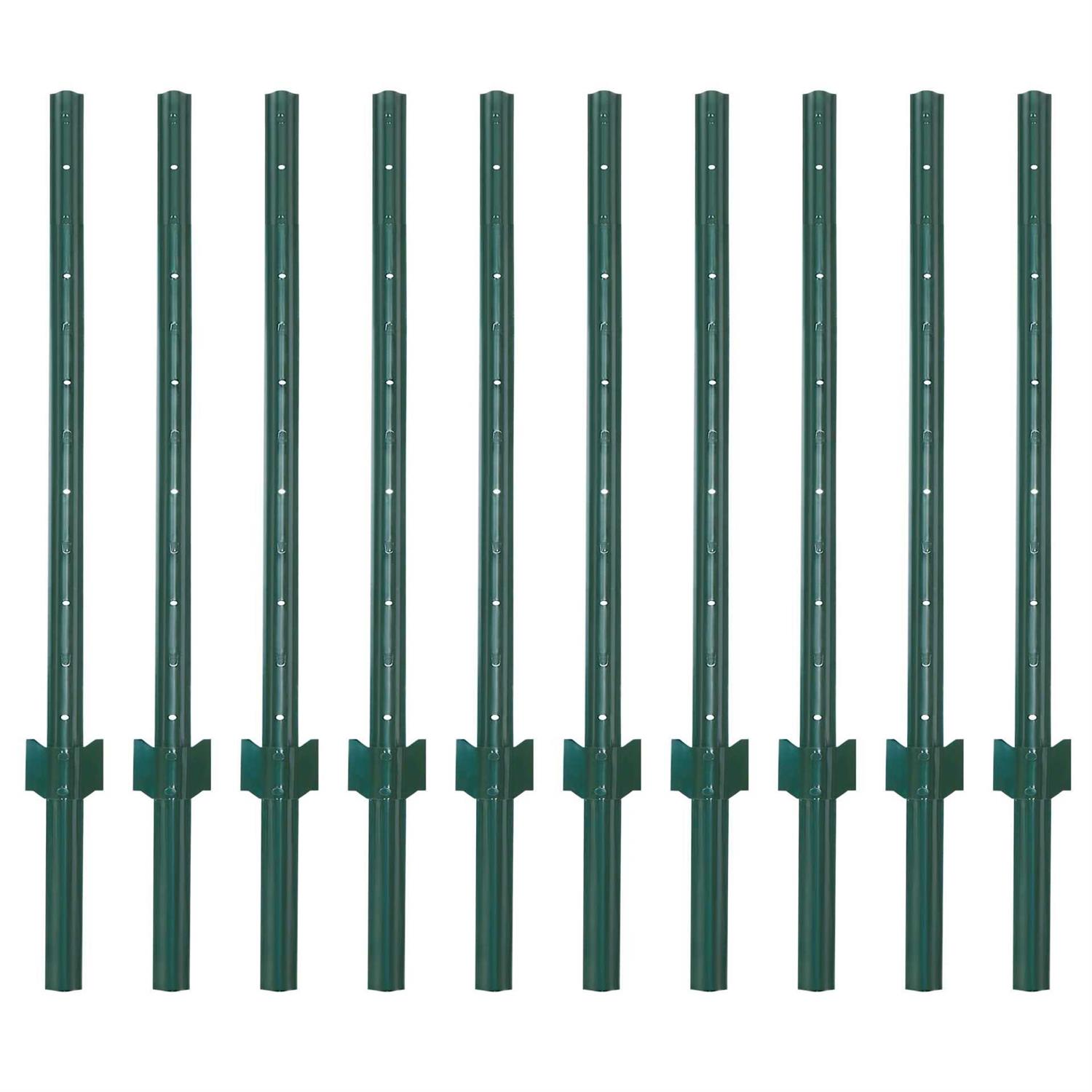 Vasgor Sturdy Duty Metal Fence Post Garden U Post for Fencing - Zenithce