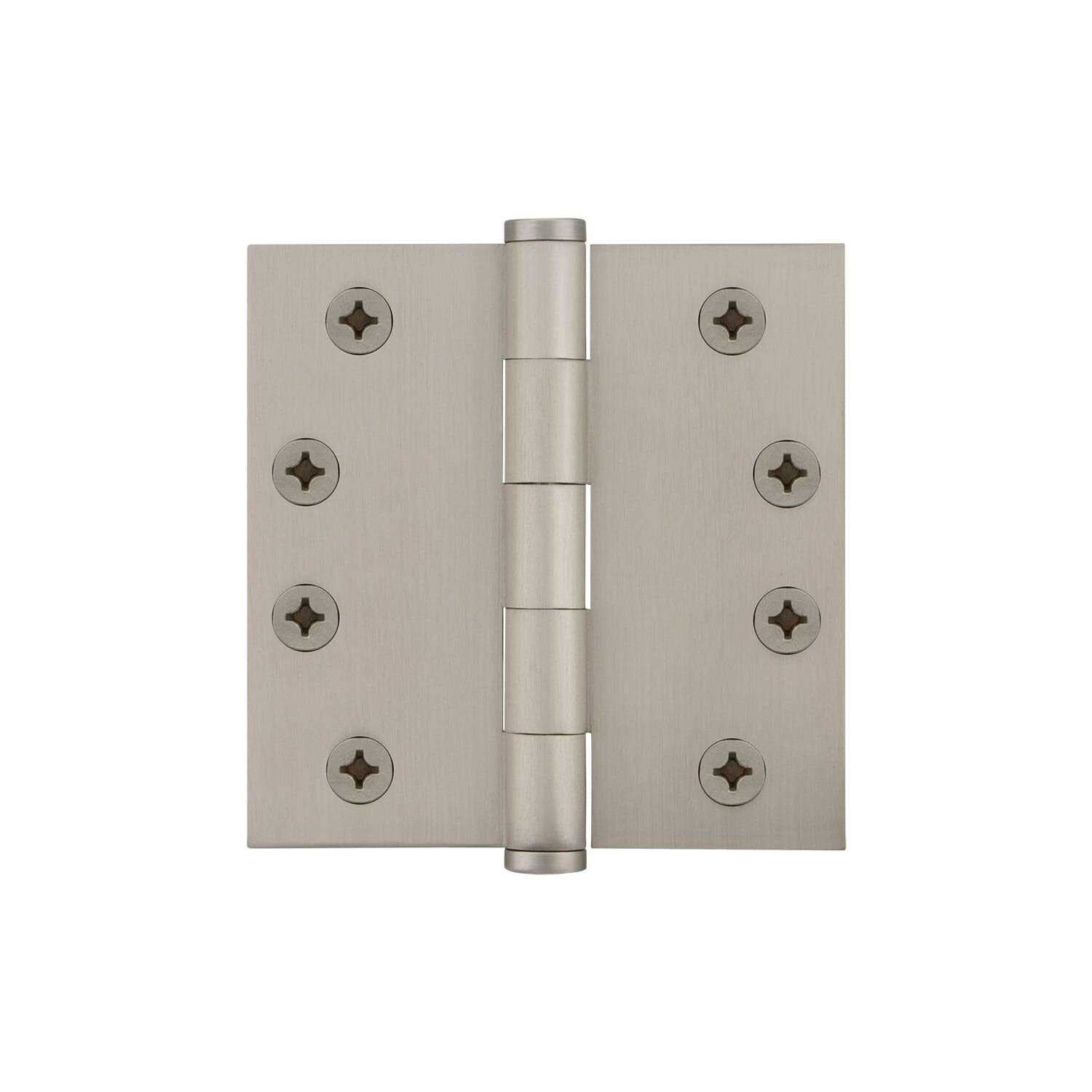 Viaggio Circolo 4 Button Tip Residential Hinge with 5/8 Radius Corners in Satin - Zenithce