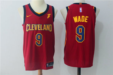 Cleveland Cavaliers #9 Dwyane Wade Burgundy Red 2017-2018 Swingman Goodyear Stitched Jersey - Zenithce