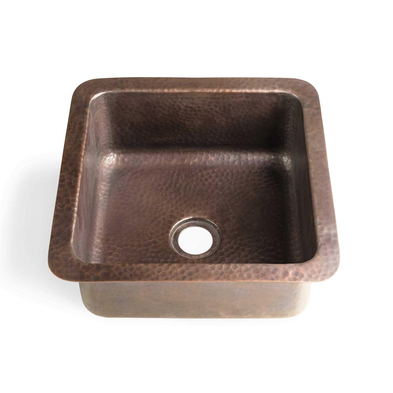 Monarch Abode Matte Black Hand Hammered Glasgow Dual Mount Bar Prep Kitchen Sink - Zenithce