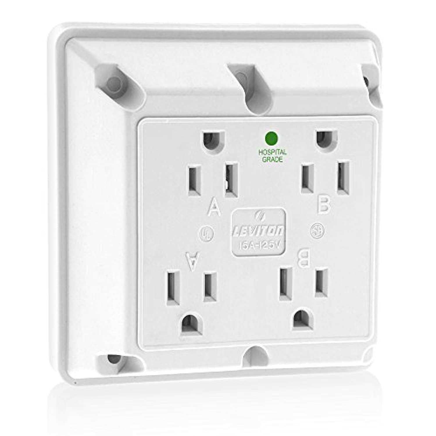 Leviton 15 Amp Decora Type A and C USB Charger Tamper-Resistant Outlet T5633-W - Zenithce