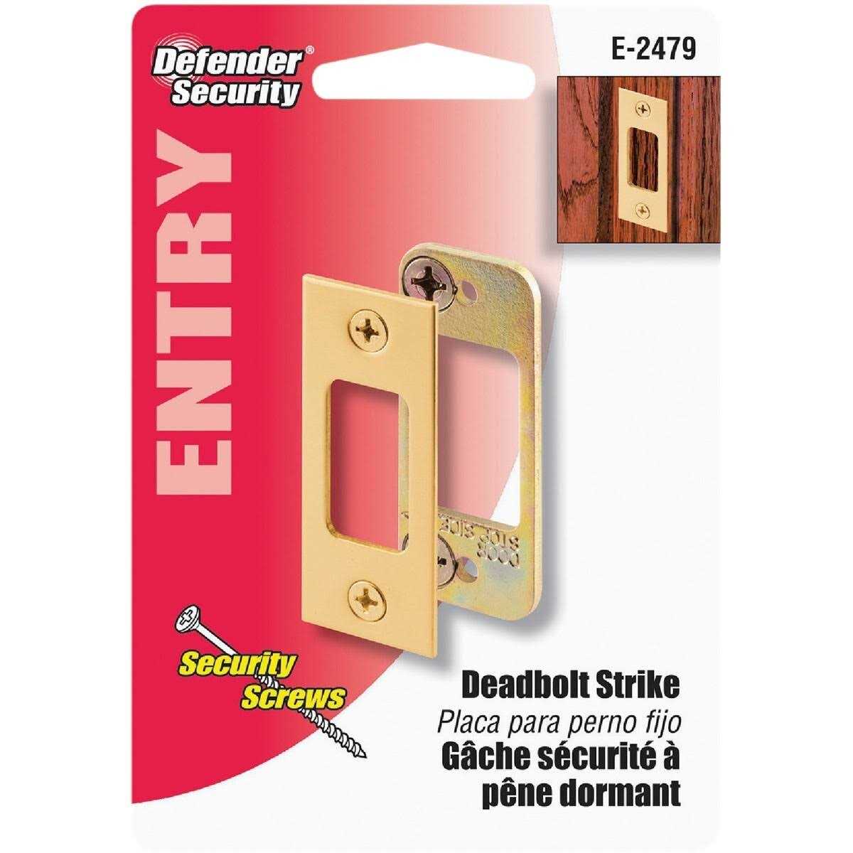 Defender Security Brass Door Reinforcer - Zenithce