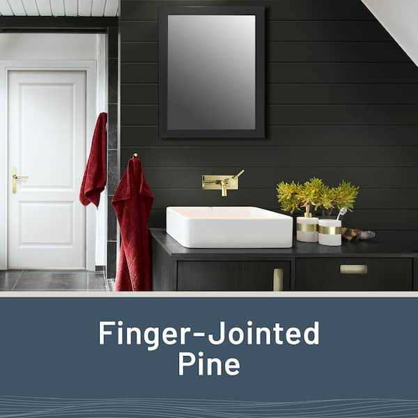 UFP-Edge 1 in. x 4 in. x 8 ft. Thermally Modified Black Forest Pine Square Edge Weathered Barn Wood Boards Trim - Zenithce