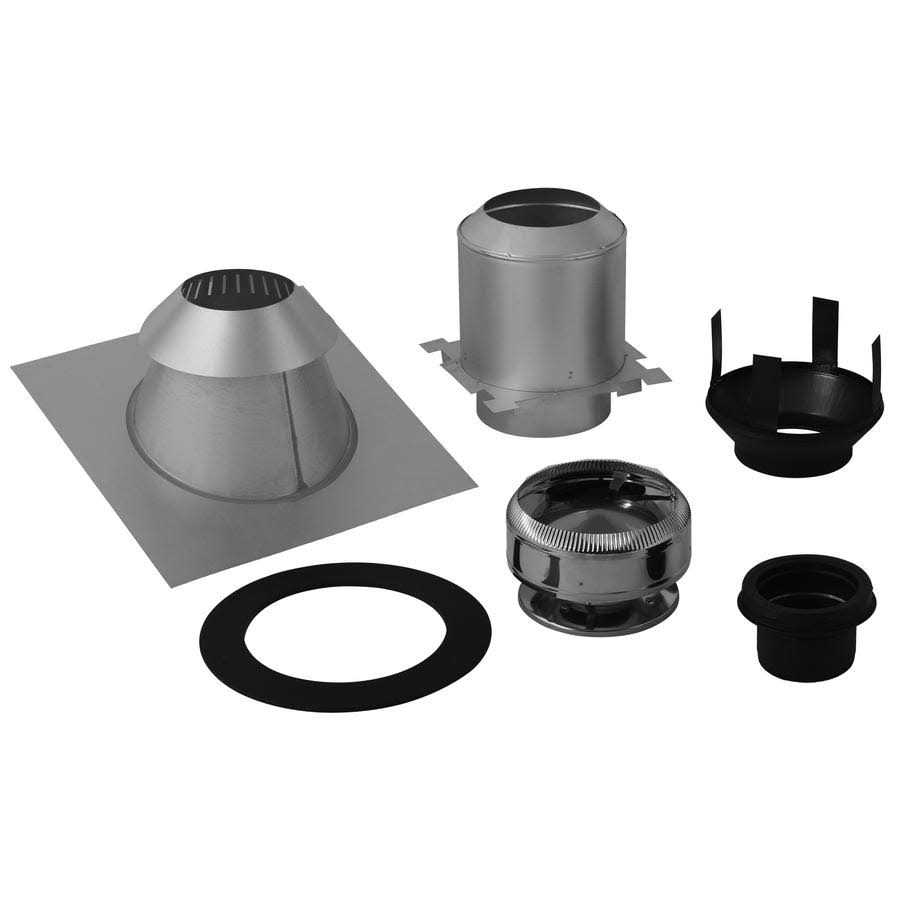SuperVent 11-Piece Chimney Pipe Accessory Kit for Wall Support JSC6WSK - Zenithce