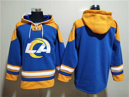Los Angeles Rams Blank 2022 Royal Super Bowl LVI Champions Pullover Hoodie - Zenithce