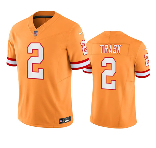 Tampa Bay Buccaneers #2 Kyle Trask Orange Throwback 2023 F.U.S.E. Limited Stitched Jersey - Zenithce