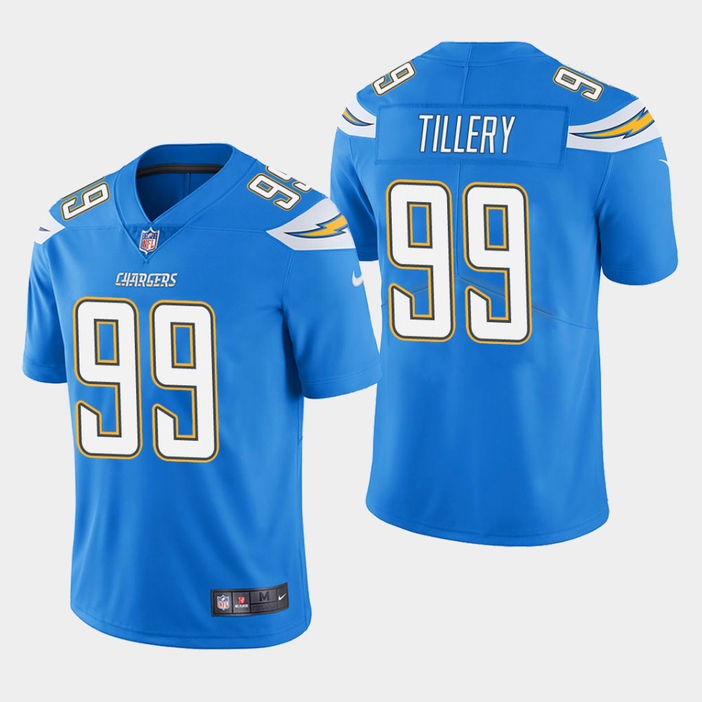 Los Angeles Chargers #99 Jerry Tillery Blue Vapor Untouchable Limited Stitched Jersey - Zenithce