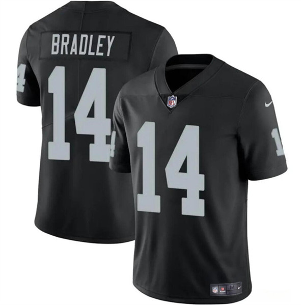 Las Vegas Raiders #14 Carter Bradley Black 2024 Vapor Stitched Jersey - Zenithce
