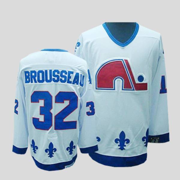 Nordiques #32 Paul Brousseau Stitched CCM Throwback White Jersey - Zenithce
