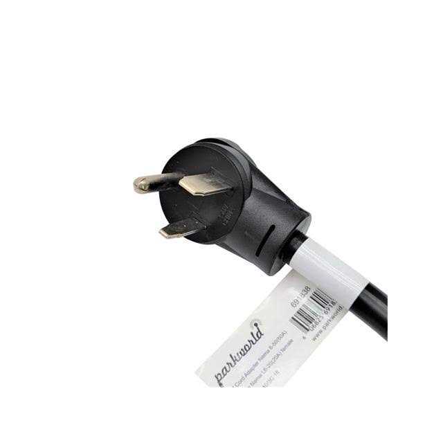 Parkworld 691753 Household Regular 15A Plug 5-15p to L5-30r Generator 3-Prong 30 AMP Locking Female - Zenithce