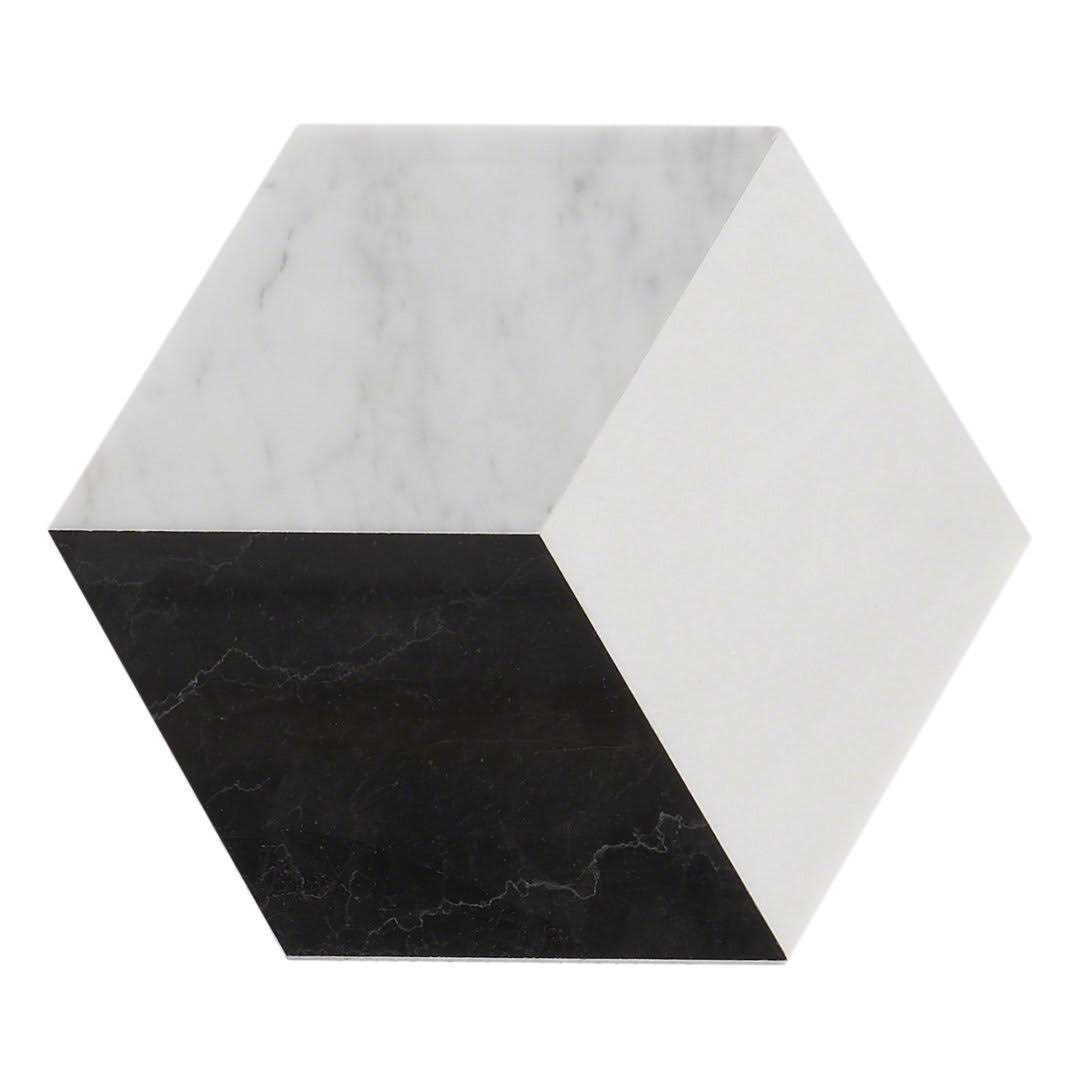 Joelle 8 x 9.21 Marble Geometric Mosaic Wall & Floor Tile Ivy Hill Tile - Zenithce