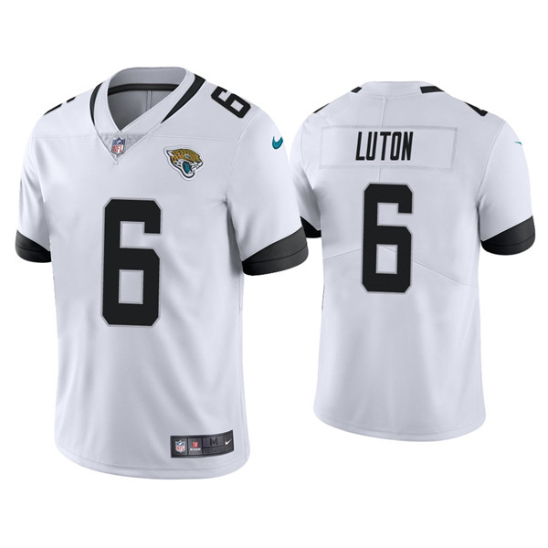 Jacksonville Jaguars #6 Jake Luton White Vapor Untouchable Limited Stitched Jersey - Zenithce