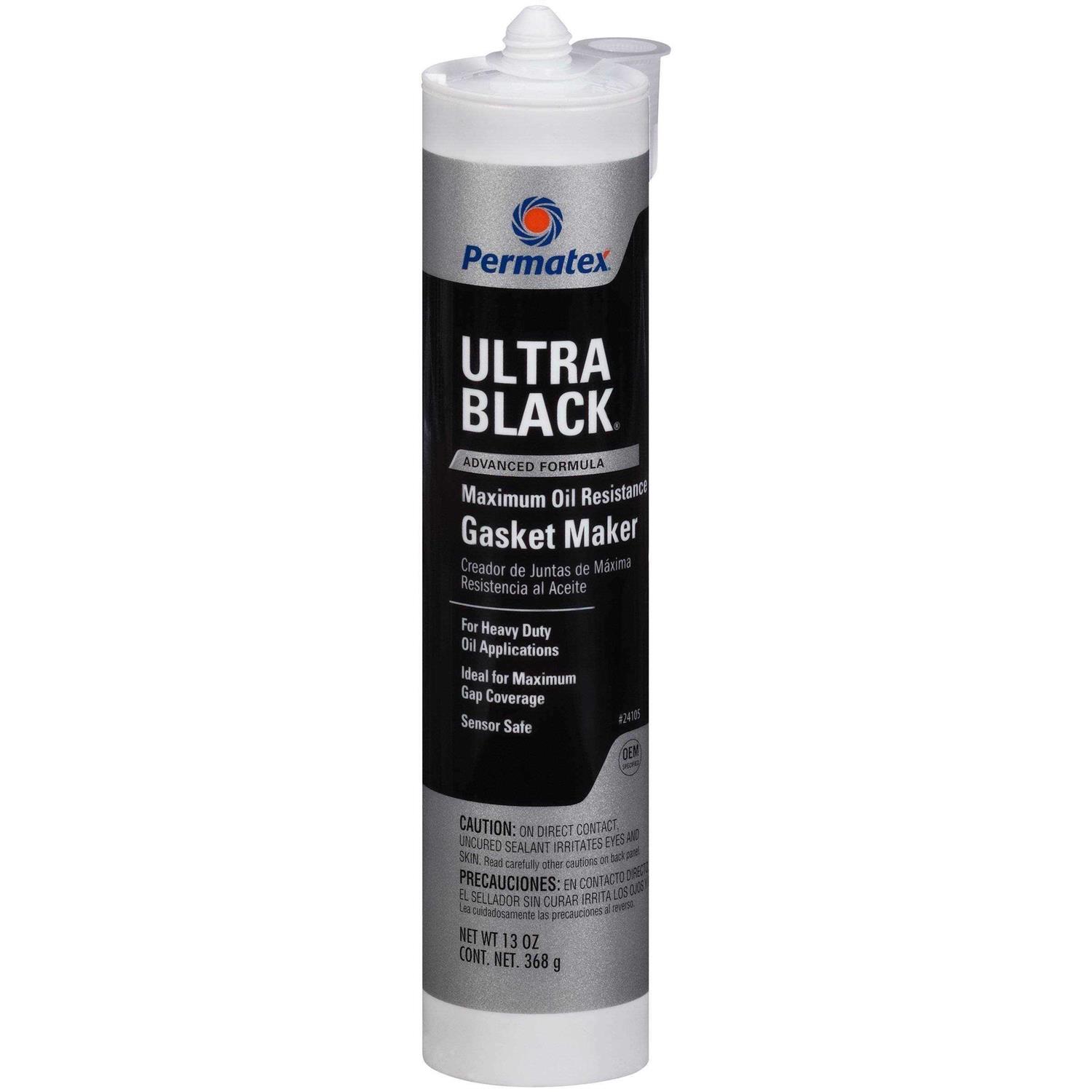 Permatex Ultra Black Maximum Oil Resistance RTV Silicone Gasket Maker - Zenithce