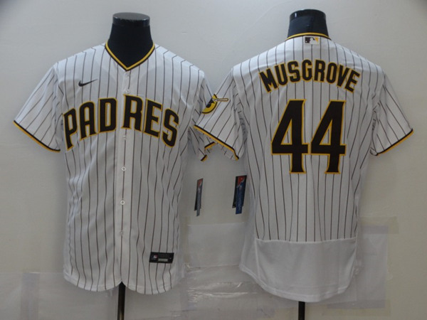 San Diego Padres #44 Joe Musgrove White Flex Base Stitched Jersey - Zenithce