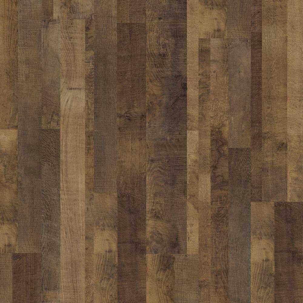 TrafficMaster African Wood Dark 4 MIL x 6 in. W x 36 in. L Grip Strip Water Resistant Luxury Vinyl Plank Flooring - Zenithce
