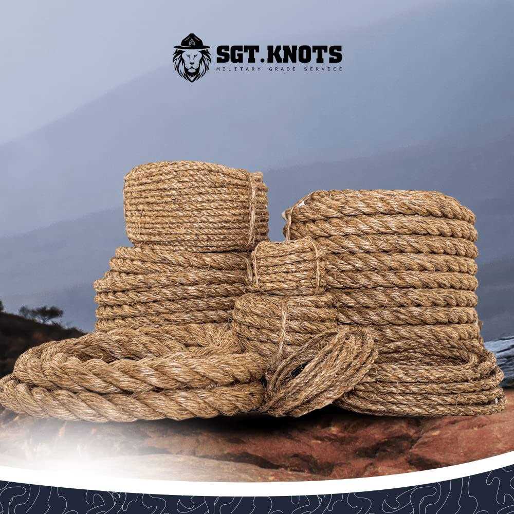 Twisted Manila Rope Jute Rope Natural Thick Hemp Rope for Docks - Zenithce