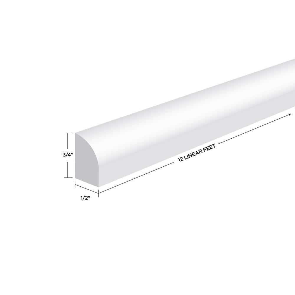 MTRIM Baseboard Prepainted 9/16 in. Height x 5.5 in. Width x 3 in. Length - Zenithce