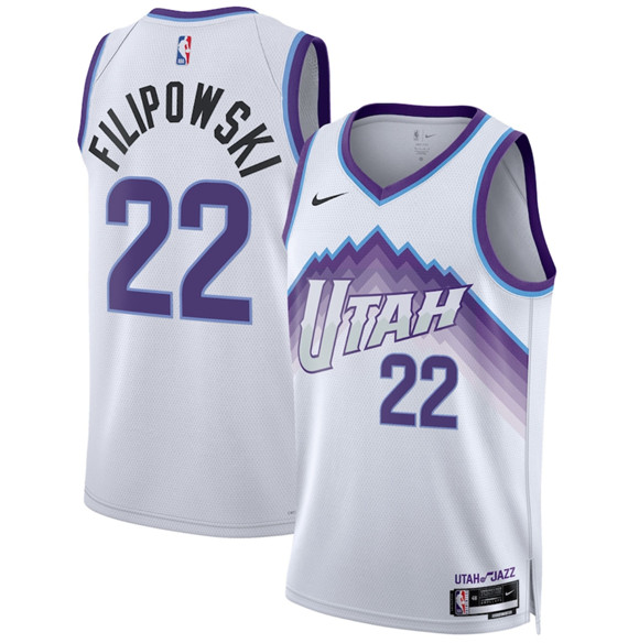 Utah Jazz #22 Kyle Filipowski White 2025 Association Edition Stitched Jersey - Zenithce