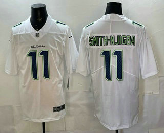 Seattle Seahawks #11 Jaxon Smith-Njigba Limited White Fashion Vapor Jersey - Zenithce