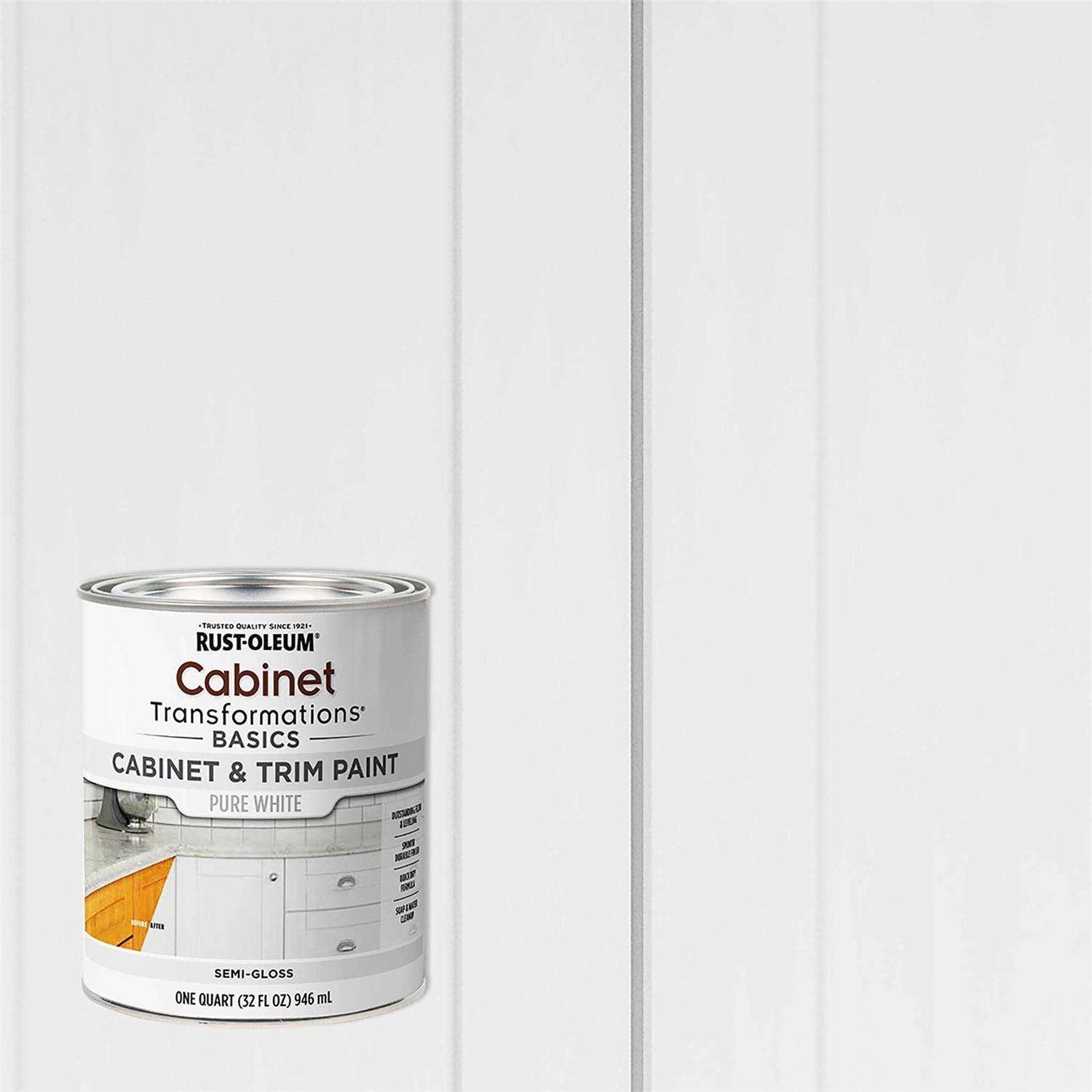 Rust-Oleum Transformations Semi-Gloss Cabinet & Trim Paint - Zenithce