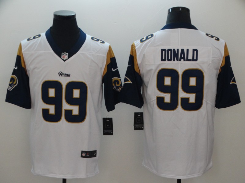 Rams #99 Aaron Donald White Vapor Untouchable Limited Stitched Jersey - Zenithce