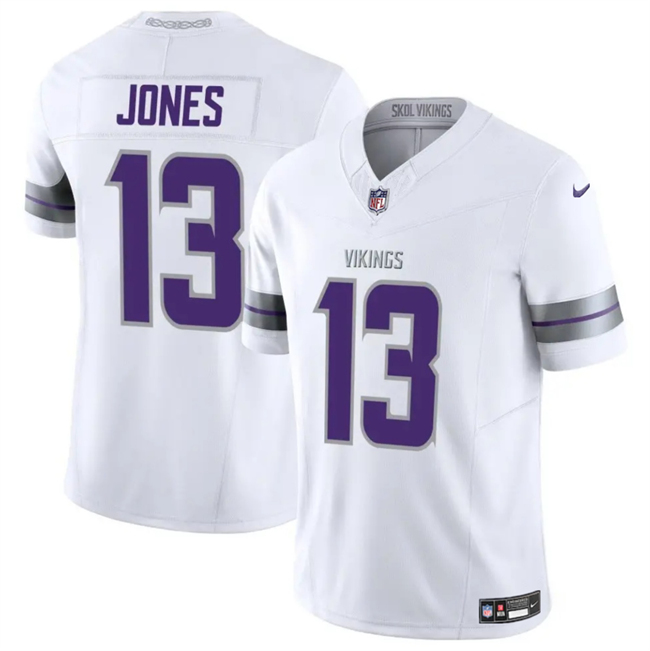 Minnesota Vikings #13 Daniel Jones White 2024 F.U.S.E. Winter Warrior Limited Stitched Jersey - Zenithce