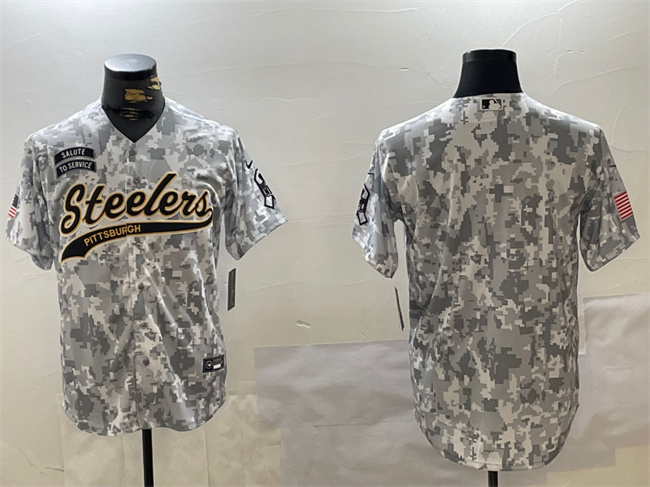 Pittsburgh Steelers Blank 2024 Arctic Camo Salute To Service Stitched Jersey - Zenithce