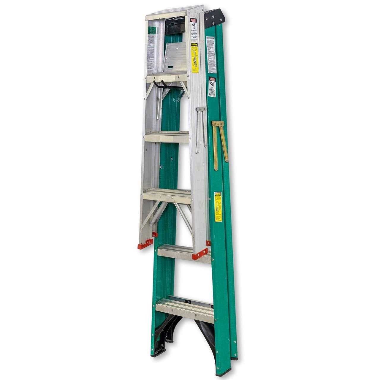 Storeyourboard Double Ladder Ceiling Rack, Hi Port 2 Garage Storage and Organizer - Zenithce