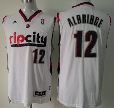 Portland Trail Blazers #12 LaMarcus Aldridge Rip City Revolution 30 Swingman White Jersey - Zenithce