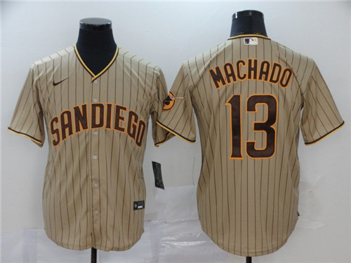 San Diego Padres Tan Brown #13 Manny Machado Stitched Jersey - Zenithce