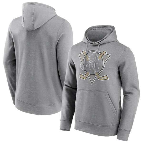 Anaheim Ducks Grey Edge Hoodie - Zenithce