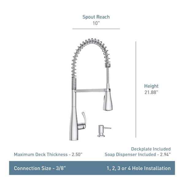 Moen Essie High Arc Pull-Down Kitchen Faucet - Zenithce