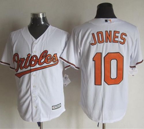 Orioles #10 Adam Jones White New Cool Base Stitched Jersey - Zenithce