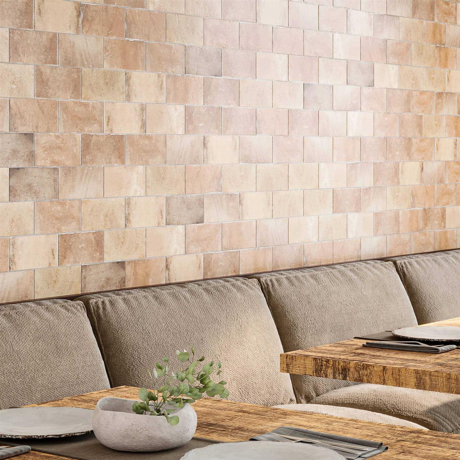 Tripoli 3.93 x 7.87 Ceramic Terracotta Look Subway Wall Tile Ivy Hill Tile - Zenithce