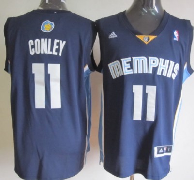 Memphis Grizzlies #11 Mike Conley Revolution 30 Swingman Navy Blue Jersey - Zenithce