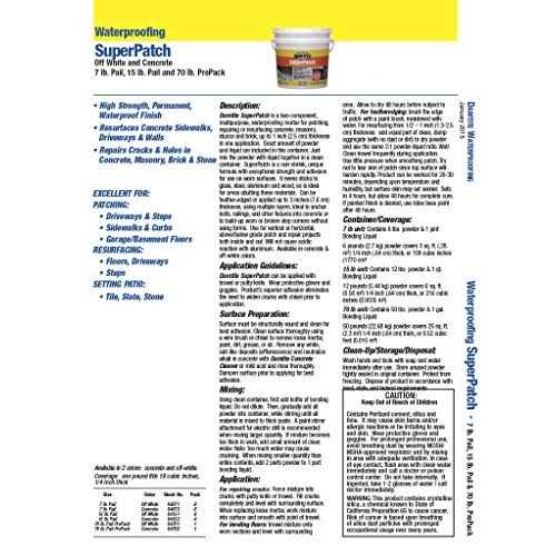 Damtite Powdered Waterproofer 50 lb. Pail - Zenithce